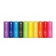 Батарейки щелочные Xiaomi AA Rainbow Batteries (10 Count) LR6 (BHR5393GL) (Вскрытая упаковка)