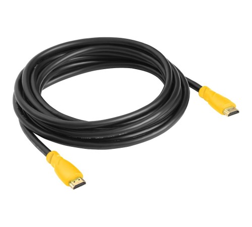 GCR Кабель 3.0m HDMI версия 1.4, черный, желтые коннекторы, OD7.3mm, 30/30 AWG, позолоченные контакты, Ethernet 10.2 Гбит/с, 3D, 4K GCR-HM340-3.0m, экран GCR Кабель 3.0m HDMI версия 1.4, черный, желтые коннекторы, OD7.3mm, 30/30 AWG, позолоченные контакты, Ethernet 10.2 Гбит/с, 3D, 4K GCR-HM340-3.0m, экран