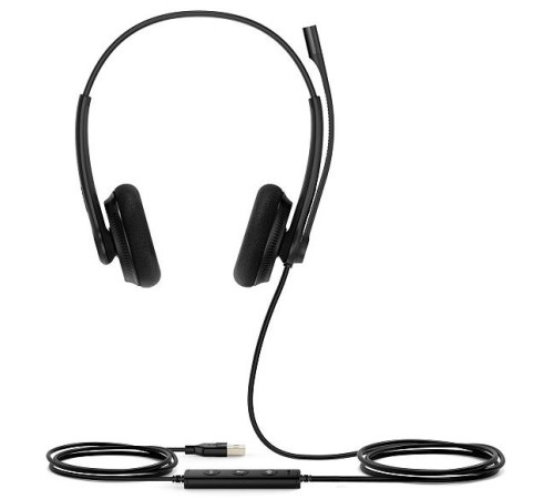 Гарнитура YEALINK UH34 Lite Dual UC Дуо, Проводная, HD звук, USB, шт