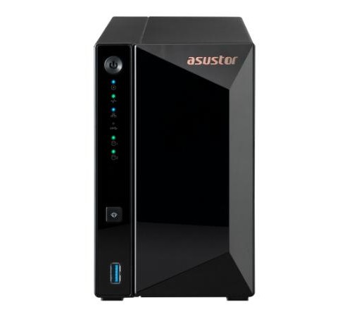 Сетевое хранилище ASUSTOR AS3302T V2 2-Bay NAS/MPl/ARM64 64-bit 1.7GHz/2GBDDR4/noHDD,LFF(HDD,SSD),/1x2.5GbE(LAN)/3xUSB3.2