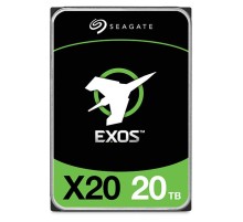 Жесткий диск Seagate Exos X20 HDD SATA 20Tb, 7200 rpm, 256Mb buffer, 512e/4Kn, CMR, ST20000NM007D, 1 year