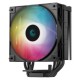 Кулер для процессора DEEPCOOL AG400 DIGITAL BK ARGB LGA1700/1200/115X/AM5/AM4 (9шт/кор, TDP 220W, PWM, ARGB Fan 120mm, 4 тепл. трубки, черный) RET (R-AG400-BKADMN-G-1)