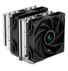Кулер для процессора DEEPCOOL AG620 LGA20XX/1700/1200/115X/AM5/AM4 (9шт/кор, TDP 260W, PWM, DUAL Fan 120mm, 6 тепл. Трубок) RET (R-AG620-BKNNMN-G-1)