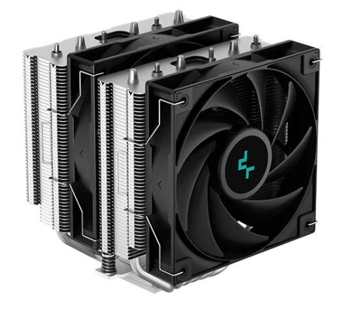Кулер для процессора DEEPCOOL AG620 LGA20XX/1700/1200/115X/AM5/AM4 (9шт/кор, TDP 260W, PWM, DUAL Fan 120mm, 6 тепл. Трубок) RET (R-AG620-BKNNMN-G-1)