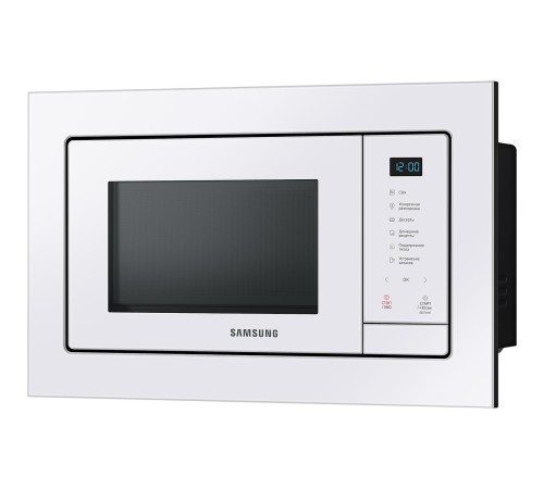 встраиваемая микроволновая печь Samsung Built-in microwave oven MQ7000A, 23 l, 489 x 275 x 346 mm, white glass