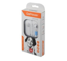 Наушники вставные GoPower GPHP10 Lightning (m) белый