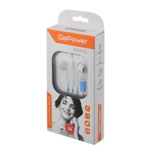 Наушники вставные GoPower GPHP10 Lightning (m) белый