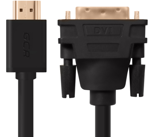 Greenconnect Кабель HDMI-DVI 1.8m черный, OD7.3mm, 28/28 AWG, позолоченные контакты, 19pin AM / 24+1M AM double link, тройной экран Greenconnect Кабель HDMI-DVI 1.8m черный, OD7.3mm, 28/28 AWG, позолоченные контакты, 19pin AM / 24+1M AM double link, тройной экран