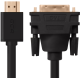 Greenconnect Кабель HDMI-DVI 1.8m черный, OD7.3mm, 28/28 AWG, позолоченные контакты, 19pin AM / 24+1M AM double link, тройной экран
