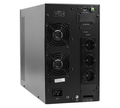 ИБП POWERMAN Online 3000, LCD, двойного преобразования, 3000ВА, 2700Вт, 8 штук IEC320 С13 с резервным питанием, USB, RS232, слот SNMP, разъем EPO, батарея 12В 9Ач 6 шт., 1 кабель для нагрузки C13/C14, 191 х 337 х 460 мм., 25.52 кг./ UPS POWERMAN Online 30 ИБП POWERMAN Online 3000, LCD, двойного преобразования, 3000ВА, 2700Вт, 8 штук IEC320 С13 с резервным питанием, USB, RS232, слот SNMP, разъем EPO, батарея 12В 9Ач 6 шт., 1 кабель для нагрузки C13/C14, 191 х 337 х 460 мм., 25.52 кг./ UPS POWERMAN Online 30