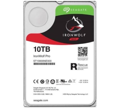 Жесткий диск/ HDD Seagate SATA3 10Tb IronWolf Pro NAS 7200 256Mb 1 year warranty
