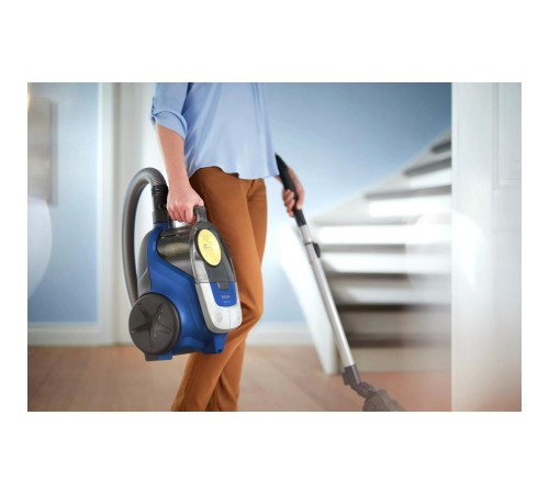 Пылесос Philips/ Пылесос Philips, безмешковый, мощность 850 Вт, 2 насадки, объем пылесборника 1.3 л, цвет синий