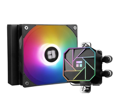 Система жидкостного охлаждения/ Water Cooling System Thermalright Aqua Elite 120 V3 (120mm, Black, ARGB/ Fans: 1x120mm, 66.17CFM, 25.6dBA, 1500RPM/ Pump height 53mm, 23dBA, 3300RPM, Rad thickness 27mm/ S: 1700, 1200, 20XX, 115X, AM5, AM4) Система жидкостного охлаждения/ Water Cooling System Thermalright Aqua Elite 120 V3 (120mm, Black, ARGB/ Fans: 1x120mm, 66.17CFM, 25.6dBA, 1500RPM/ Pump height 53mm, 23dBA, 3300RPM, Rad thickness 27mm/ S: 1700, 1200, 20XX, 115X, AM5, AM4)