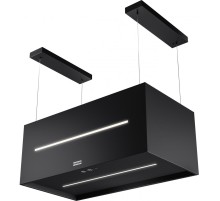 Вытяжка Franke FMAS BK EXTRA MATT F80 KL/ Best, Потолочная декоративная вытяжка Maris FMAS BK EXTRA MATT F80 KL, черный матовый, ширина - 800 мм, 3 скорости + интенсивный режим