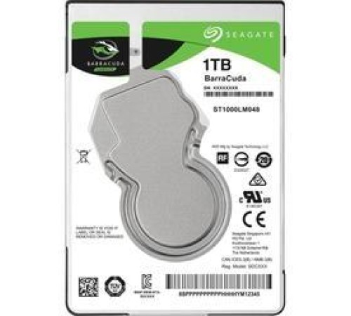 Жесткий диск Seagate Barracuda HDD SATA 2,5" 1Tb, 5400 rpm, 128Mb buffer, 512e/4Kn, ST1000LM048, 1 year, (аналог ST1000LM035)