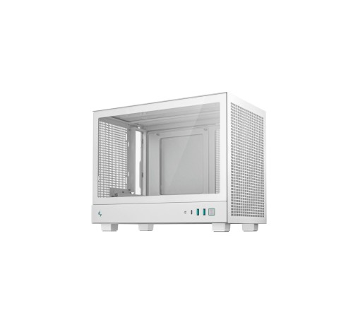 Корпус ПК без блока питания/ Case Deepcool CH160, 2xUSB3.0, 1xType-C, no fan, mITX, White
