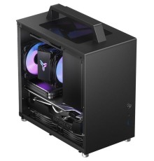 Корпус без блока питания/ Case JONSBO T8 PLUS, Mini-Tower, TG, 1x140mm, 1xUSB-A 3.2 + 1xUSB-C 3.2, mITX Black