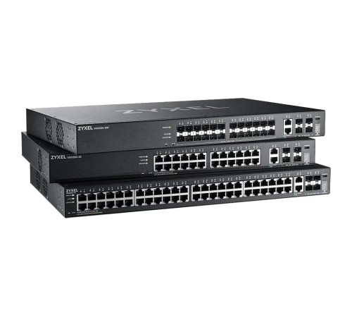 Коммутатор/ Zyxel XGS2220-30F L3 Access switch , rack 19", 24xSFP, 2xRJ-45: 1/2.5/5/10G, 4xSFP+, standalone/cloud management