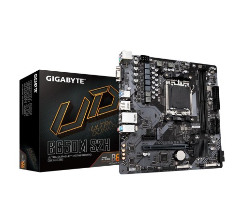 Материнская плата/ MB GIGABYTE AMD B650 sAM5, 2xDDR5(96GB), D-SUB/HDMI 2.1/DP, 1xPCIe 4.0x16, 1xPCIe 3.0, 1xLAN, 4xSATA 6Gb/s, 1xM.2, 2xUSB 3.2, 4xUSB 2.0, 1xPS/2, mATX Материнская плата/ MB GIGABYTE AMD B650 sAM5, 2xDDR5(96GB), D-SUB/HDMI 2.1/DP, 1xPCIe 4.0x16, 1xPCIe 3.0, 1xLAN, 4xSATA 6Gb/s, 1xM.2, 2xUSB 3.2, 4xUSB 2.0, 1xPS/2, mATX
