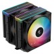 Кулер для процессора DEEPCOOL AG620 BK ARGB V2 LGA20XX/1700/1200/115X/AM5/AM4 (9шт/кор, TDP 260W, PWM, ARGB DUAL Fan 120mm, 6 тепл. трубок, черный) RET (R-AG620-BKAMMN-GJD)