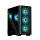 корпус ZALMAN M4, MATX, BLACK, WINDOW, 1xCombo (3.5'' or 2.5''), 1x3.5", 2x2.5", 1xUSB2.0, 2xUSB3.0, FRONT 3x120mm ARGB, REAR 1x120mm ARGB