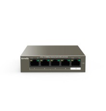 Коммутатор/ Tenda TEF1105P-4-63W 5-Port 10/100Mbps Desktop Switch with 4-Port PoE