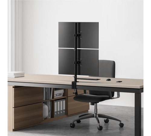 ONKRON кронштейн для двух мониторов 13"-34" настольный, чёрный D208E ONKRON кронштейн для двух мониторов 13"-34" настольный, чёрный D208E
