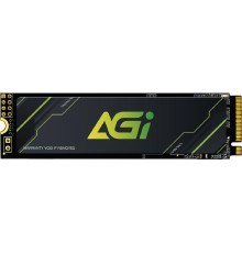 Твердотельный накопитель/ AGI SSD AI218, 512GB, M.2(22x80mm), NVMe, PCIe 3.0 x4, 3D TLC, R/W 3050/2200MB/s, IOPs 183000/306000, TBW 300, DWPD 0.5 (36 мес.)