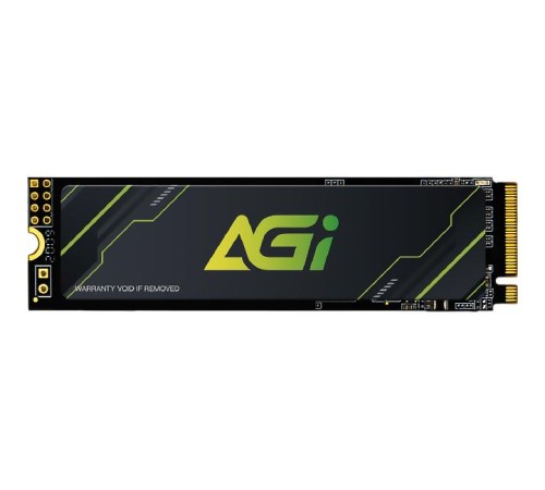 Твердотельный накопитель/ AGI SSD AI218, 512GB, M.2(22x80mm), NVMe, PCIe 3.0 x4, 3D TLC, R/W 3050/2200MB/s, IOPs 183000/306000, TBW 300, DWPD 0.5 (36 мес.)