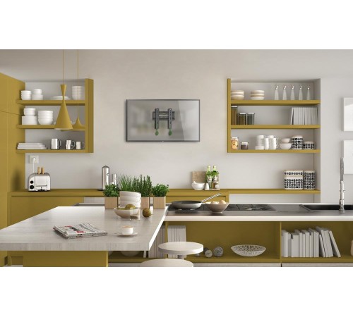 Кронштейн ONKRON/ 17-43" макс. 200*200, наклон 0º, поворот 0º, от стены 30мм, вес до 30кг, черный