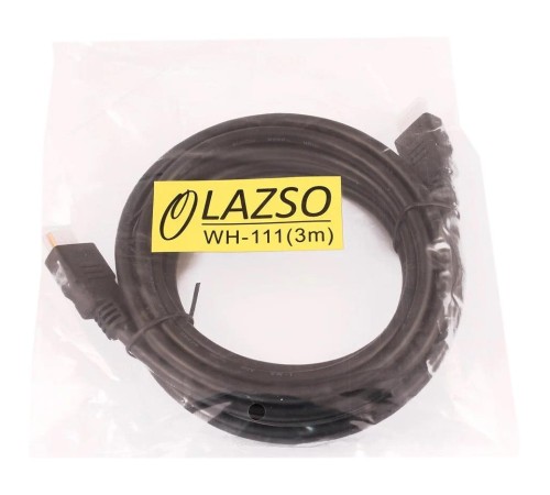 Кабель/ LAZSO WH-111(3m)-B Кабель для передачи сигналов HDMI 2.0, максимальное разрешение 4Кх2К, 60Hz (4:4:4).