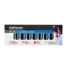 Батарейка AA/ Батарейка GoPower FR6 AA BOX10 Lithium 1.5V (10 шт.)
