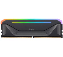 Оперативная память Apacer  DDR5  16GB  5200MHz DIMM NOX RGB Black Gaming Memory (PC5-41600) CL40 1.25V (Retail) 2048*8  Heat Sink (Retail) 3 years (AH5U16G52C522NBAA-1)