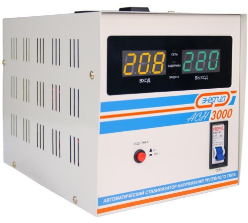 Стабилизатор АСН- 3000 ЭНЕРГИЯ с цифр. дисплеем/ Stabilizer ASN-3000 ENERGY with numbers. display Стабилизатор АСН- 3000 ЭНЕРГИЯ с цифр. дисплеем/ Stabilizer ASN-3000 ENERGY with numbers. display