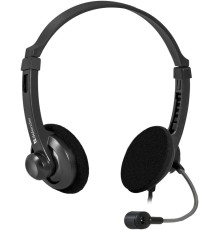 Defender Компьютерная гарнитура Aura 104 черный, кабель 1,8 м