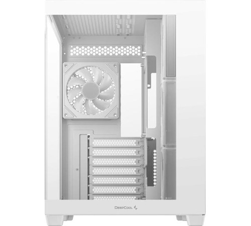корпус Deepcool CG530 4F WH без БП, боковое окно (панорама), 3x120мм ARGB Reverse вентилятора на боковой стенке, 1x120мм ARGB вентилятор сзади, белый, ATX