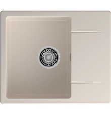 Кухонная мойка GRANFEST GRANFEST Мойка URBAN 258L  1-чаша+крыло 580*490мм, монтаж: врезной, материал: кварц, цвет: белый