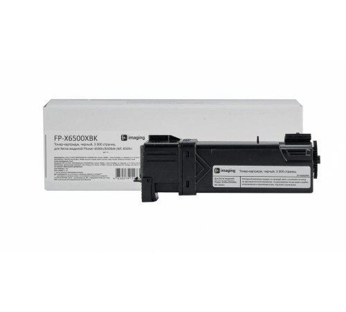 Тонер-картридж F+ imaging, черный, 3 000 страниц, для Xerox моделей Phaser 6500n/6500dnWC 6505n (аналог 106R01604), FP-X6500XBK