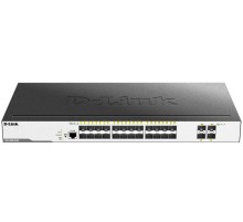 Коммутатор D-Link PROJ Управляемый L2 коммутатор, 24x1000Base-X SFP, 4x10GBase-X SFP+, CLI, консольный порт RJ-45, RPS, поддержка Dying Gasp