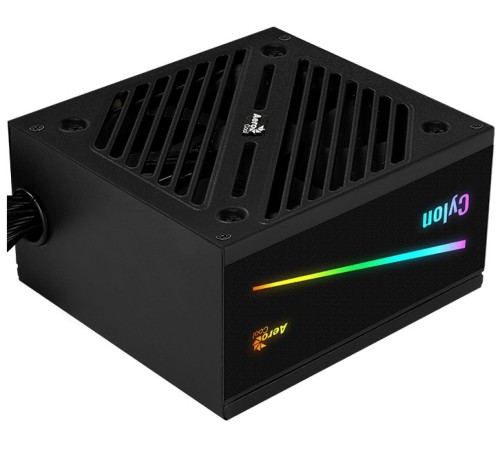 Блок питания Aerocool 700W Retail Cylon 700W, ATX v2.4, сертификат 80+, 13 режимов RGB-подсветки, 20+4P x1, 4+4P x1, PCIe 6+2P x4, PATA x3, SATA x5 Блок питания Aerocool 700W Retail Cylon 700W, ATX v2.4, сертификат 80+, 13 режимов RGB-подсветки, 20+4P x1, 4+4P x1, PCIe 6+2P x4, PATA x3, SATA x5
