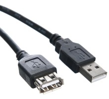Кабель/ Кабель удлинительный Telecom USB2.0 <Am-->Af> 1,5 м черный <TUS6990-1.5M>