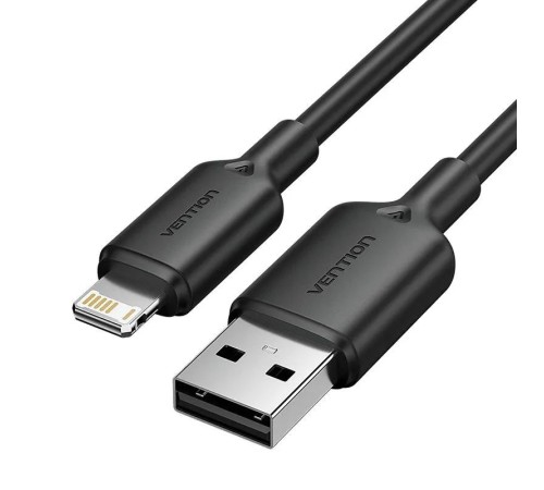 Кабель Vention USB 2.0 AM/Lightning 8M для iPad/iPhone 2.4A Черный