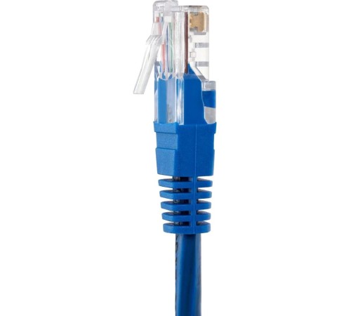 Патчкорд/ Патчкорд литой "Telecom" UTP кат.5е 15,0м синий