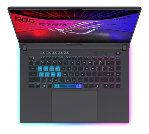 Ноутбук/ ASUS ROG Strix G16 G615LR-S5162 16"(2560x1600 (матовый, 240Hz) IPS)/Intel Core Ultra 7 255HX(2.4Ghz)/16384Mb/1024PCISSDGb/noDVD/Ext:NVIDIA GeForce RTX 5070 Ti(12288Mb)/Cam/BT/WiFi/90WHr/war 1y/2.65kg/Eclipse Gray/DOS