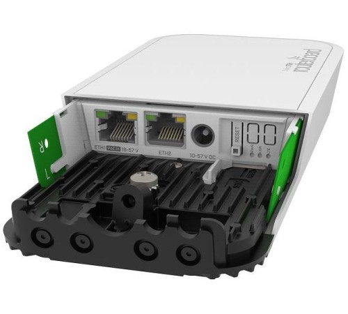 Точка доступа MikroTik wAP ac LTE6 Kit with four core 710MHz CPU, 128MB RAM, 2x Gigabit LAN, built-in 2.4Ghz 802.11b/g/n Dual Chain wireless with integrated antenna,  built-in 5Ghz 802.11an/ac Dual Chain wireless w