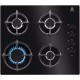 Встраиваемые газовые панели ELECTROLUX/ Газовая варочная поверхность -закаленное стекло, мощность: 7650 Вт, автоматический электроподжиг, газ-контроль, решетки: чугун, независимая установка, размеры (ШхГ): 58x51 см