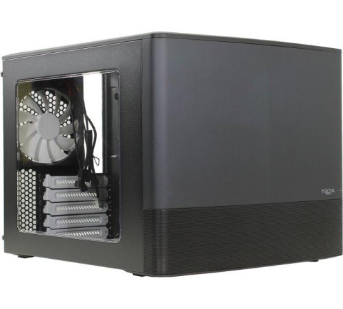 Корпус ПК без блока питания/ Case Fractal Design Node 804, Mini-Tower, 3x120mm, 2xUSB-A 3.2 mATX, mITX Black