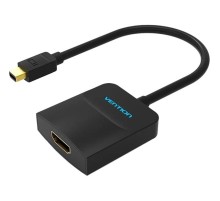 Адаптер-переходник Vention mini DisplayPort 20M > HDMI F Чёрный