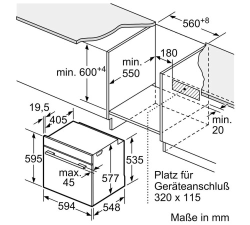 Встраиваемая электрическая духовка BOSCH Встраиваемый духовой шкаф с 14 режимами нагрева,контроль температуры от 30 °C до 300 °C,объем 71 л,Eco Clean Direct,TFT сенсорный дисплей,дверь с SoftClose и SoftOpen, Bosch Assist,система очистки гидролитическая,E