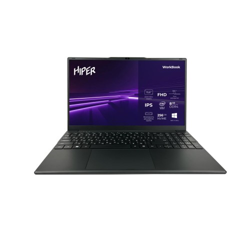 Ноутбук/ HIPER Workbook I151 15.6"(1920x1080 IPS)/Intel Core i5 12450H(2Ghz)/8192Mb/256SSDGb/noDVD/Int:Intel UHD Graphics/Cam/BT/WiFi/51.3WHr/war 1y/1.7kg/Black/Win11Pro Ноутбук/ HIPER Workbook I151 15.6"(1920x1080 IPS)/Intel Core i5 12450H(2Ghz)/8192Mb/256SSDGb/noDVD/Int:Intel UHD Graphics/Cam/BT/WiFi/51.3WHr/war 1y/1.7kg/Black/Win11Pro